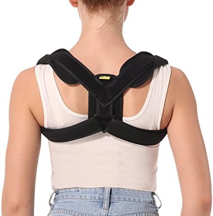 TENBON Adjustable Back Shoulder Belts Posture Corrector &amp; Clavicle Brace