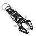 Ezyoutdoor 10 pcs Tiger Hook Lock Carabiner Clip Hiking Climbing Tool Keyring Keychain Ring, Hook Lock with Keyring Keychain Ring for Climb Clip