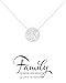 Zealmer Family Tree Necklace Four Leaf Clover Friendship Double Link Infinity Necklace with Message Card