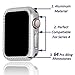 Falandi for Apple Watch Case 40mm, Series 6 Series SE / 5 / 4 iWatch Face Case with Bling Crystal Diamonds Plate iWatch Case Cover Protective Frame for Apple Watch (Silver-Diamond, 40mm)