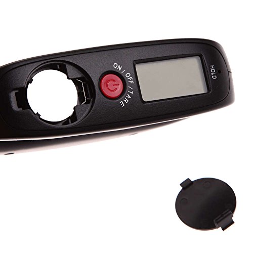 Mini Hanging Hook Scale,Portable Digital Crane Scale,50kg /100g Dig Hook Hanging Scale, with Backlit LCD Display - Black