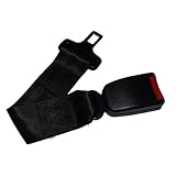 Exlight 7 inches Polyester Car Seat Belt Extender- Adjustable Tough Simple -Suit for Various Cars (Black)
