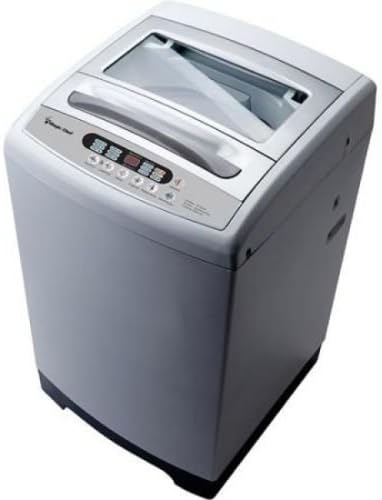 Magic Chef Compact Portable 1.6 cu ft. Top Load Washing Machine Bundle with 2.6 cu ft Front Load Dryer COMBO/SET - 120 Volts, Indoor-Safe + BONUS Indoor Lint Trap Kit