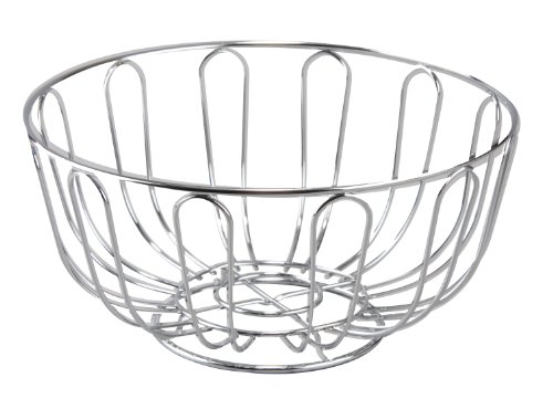 Cuisinox Round Bread Basket/Fruit Bowl, Stainless Steel