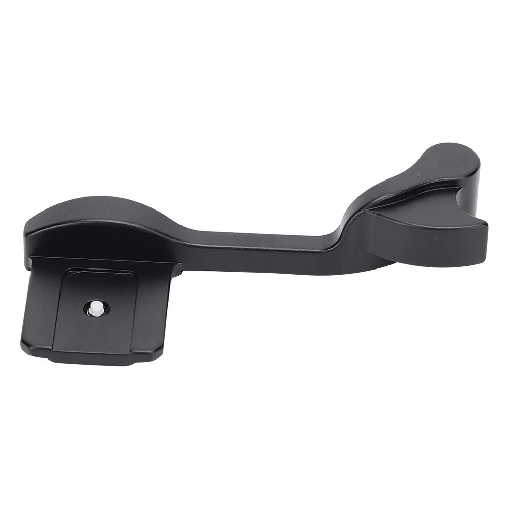 Camera Handle Thumb Grip, Aluminum Alloy Hot Shoe Thumb Grip Up Hand Finger Force Handle for Q Mirrorless Camera