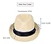 APOLLO Kids Boys & Girl's Classy Dapper Straw Fedora Hats