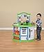 American Plastic Toys Cozy Comfort Kitchen Playset, Realistic Light-Up Burner with Fun Bubbling Sound, 22 Play Kitchen Accessories, Chef Role Play Encourages Imagination, for Ages 3+