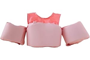 Sisterly Market Colorblock Swim Vest, Toddler Life Jacket, Cute, Simple, Life Vest for Boys and Girls (Blue)