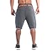 Ouber Men's Cotton Shorts Pants Gym Shorts Casual Gray