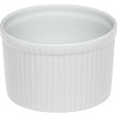 Pillivuyt Porcelain 1-1/2-Cup, 4-Inch Deep Classic Pleated Souffle Dish