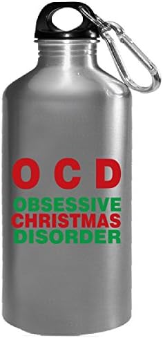 Ocd Christmas T Shirt - Water Bottle