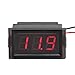 DROK 200195 Waterproof Digital Voltmeter Gauge Two Wires Voltage Tester Meter DC 3.3-30V Volt Meter 0.52