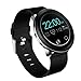 Meidexian888 L8 Color Screen Women Smart Watch, Blood Pressure Heart Rate Sleep Monitor Fitness Tracker, Silica Gel Strap Watch (Black)thumb 1