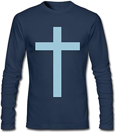 MostPopular Christianity Cross Custom Mens Adult Design Long Sleeve Tee Fashion T-Shirt