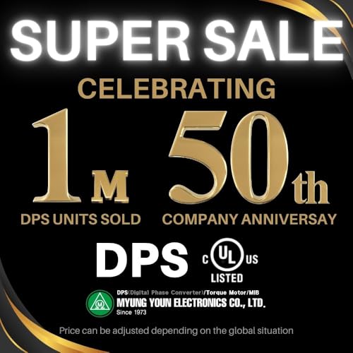 DPS 10HP MY-PS-10 Used for 7.5HP(5.5kW) 23A Motor, Single to 3 Phase Converter, 1 DPS Must Be Used for 1 Motor Only, Input/Output 200-240V, UL Listed