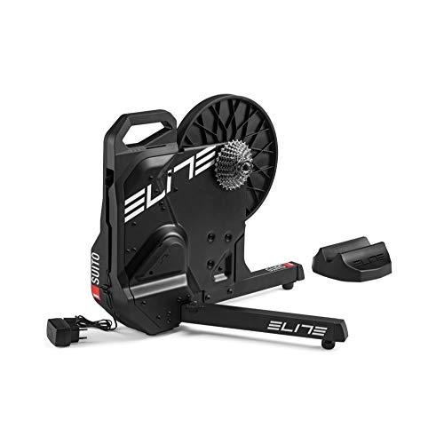 ELITE Suito Pack Direct Drive Smart Home Bike Trainer with Cassette Training Mat Bundle (2 Items
