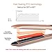 Hair Straightener and Curler, Zealite 2 in 1 Ceramic Flat Iron for Hair – Straightners & Curls with Adjustable Temp from 200℉ – 450℉, Dual Voltage (Gold)thumb 2