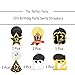 LINGTEER Happy 12th Birthday Decorations,12th Birthday Black with Gold Swirls Hanging Streamer Kit,Cheers to Twelve Years Old Bday Foil Party Photo Decorations Supplies.