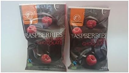 (12 PACK) - Landgarten Raspberry In Dark Chocolate | 50x10gx | 12 PACK - SUPER SAVER - SAVE MONEY