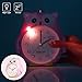 SkyNature Kids Alarm Clock,Owl Dual Alarm with Night Light and Snooze,Silent Non-Ticking Battery Operated Loud Alarm Clock for Girls Bedroom Decor, Easy to Set - Pink