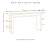 Ashley Furniture Signature Design - Lamoille Counter Dining Table w/ Shelves - Contemporary - Dark Charcoal Gray