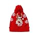 Kids Winter Warm Knit Beanie Hat,Crytech Pom Pom Deer Snow Flake Crochet Knittedd Slouchy Baggy Snow Skull Ski Cap for 1-6 Years Baby Toddler Boy Girl Children Christmas Accessory Gift (Elk)thumb 1