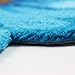 Sunflower Rug for Kitchen Bathroom Bedroom Living Room - Hand Woven Round Flower Floor Mat Modern Area Rugs Runner, Blue