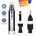 Nose Hair Trimmer - Professiona Facial Ear Nose Hair Clippers 4 in 1 Rechargeable Mute Motor Ear and Nose Hair Trimmer Waterproof Durable Painless, Double-Edge Stainless Steel Blades for Men