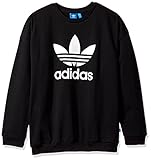 adidas Originals Women's Outerwear Trefoil Sweatshirt, Black, Medium