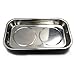 CMS Magnetics - (2 Ct, 5.5” x 9”) Stainless Rectangular Tray w/Strong Magnets for Tools & Hardware, Applications - Tool Tray, Organizer for Mechanics & Handyman, Auto Shop, Workshop