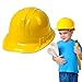 Dazzling Toys Construction Toy Helmet 6 Pack Construction Building Hats Pretend Play Accessory for Kids Building Projects