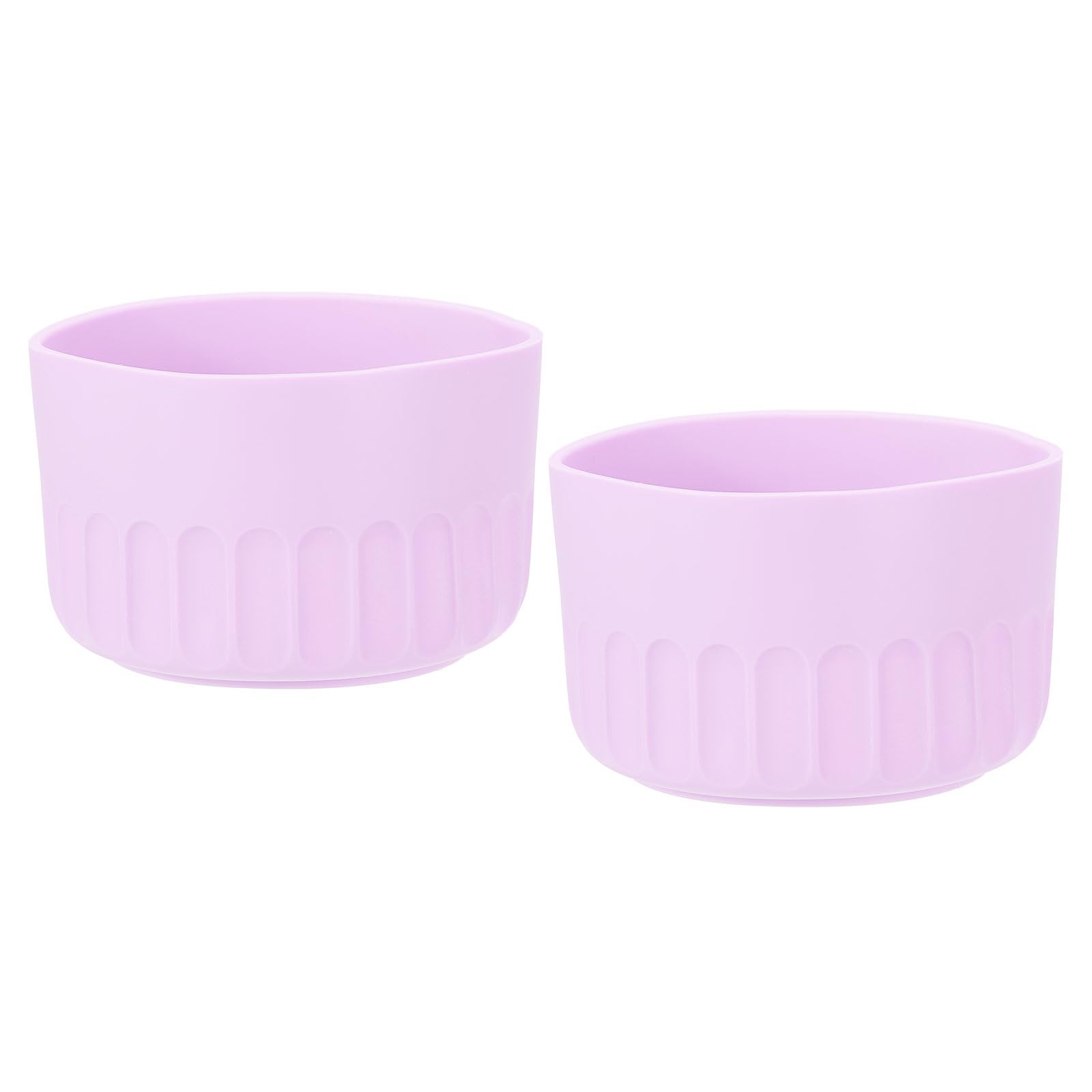 PATIKIL Protective Silicone Boot Cover, 2 Pack Silicone Cup Boot Anti-Slip Bottle Bottom Sleeve for 20/30/40oz Drinking Tumbler, Purple