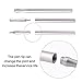 Stylus Pen, ASONRL Super Capacitive Stylus Fine Point Styluses with Extra 2PCS Replaceable Thin Point Disc Tips Universal for Tablet/iPad Mini/Smartphones All Touch Screen Devices-white