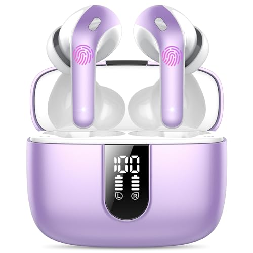 Bluetooth Kopfhörer, In Ear Kopfhörer Kabellos Bluetooth 5.3 mit 50H Tiefer Bass, 2026 Neue Kabellose Kopfhörer Noise Cancelling Earbuds mit 4 ENC Mic