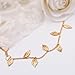 Jovono Boho Hair Chain Gold Leaf Head Chain Headpiece Tassel Greek Costume Hair Accessories for Women and Girls