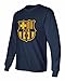 KING THREADS Barcelona Soccer Shirt Lionel Messi #10 Futbol Jersey Men's Long Sleeve T-Shirt