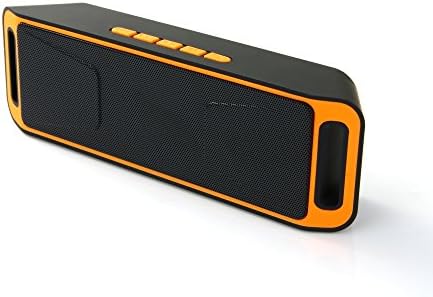 NEWBEING S7 Studio Subwoofers, Wireless Bluetooth Speaker, Outdoor Portable Stereo with HD Audio and Enhanced Bass, 12 hours Working , Handsfree Calling, FM Radio and TF Card Slot ( Orange )
