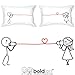 BoldLoft Say I Love You Couples Pillowcases (King Size)- Gifts for Her, Girlfriend, Wife, Couple Gift Set for Valentine, Anniversary, Wedding, Christmas, Romantic His and Hers Bedroom Decor