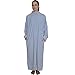 NDK New York Women's Zipper Front Chenille Bathrobe 100% Cotton Length 52 inches