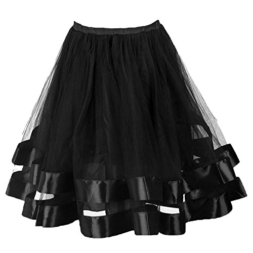 Topdress Women's 1950s Tutu Short Petticoat Skirt Crinoline Underskirt