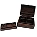Supportiback Treasure Gurus Antique Style Wood Writing Travel Document Case Inkwell Storage Box