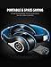 Mpow 059 Bluetooth Headphones Over Ear, Hi-Fi Stereo Wireless Headset, Foldable, Soft Memory-Protein Earmuffs, w/Built-in Mic and Wired Mode for PC/Cell Phones/TV