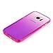 AIIYG DS(TM) Samsung Galaxy S7 Edge, G9350 Gradient Color Mirror Soft TPU Case with Shockproof PC Bumper for S7 Edge (Rose)