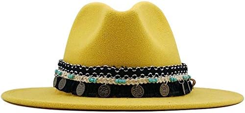 yellow wide brim hat