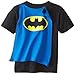 DC Comics Boy's 2-7 Batman Toddler Caped Tee, Black, X-Large