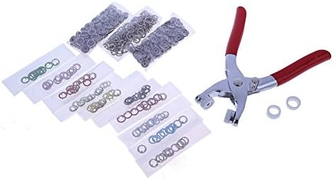 Anysell88 100pcs Metal Prongs Snap Buttons with Plier Installation Tool(10 Colors)