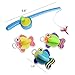 Bath Toys Fishing Game with Floating Fish Enjoy Bathing Fun Time Great Gift for Baby Kids Girls Boys 2 3 4 Years Old Early Education,Random delivery
