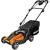 WORX WG782 14-Inch 24-Volt Cordless Lawn Mower with IntelliCut, Battery and Charger Included