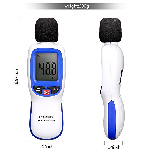 4 COLEMETER+Decibel+30+130dB+Batteries+included