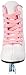 American Athletic Shoe Girl's Little Rocket Double Runner Ice Skates, White, 13